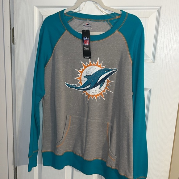 NWT NFL MIAMI DOLPHINS XL SWEATER - Picture 4 of 8